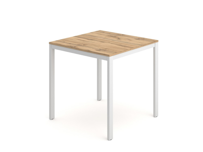 Обеденный стол Hommage Square 75х75х75 см, цвет: дуб натюрель / белый