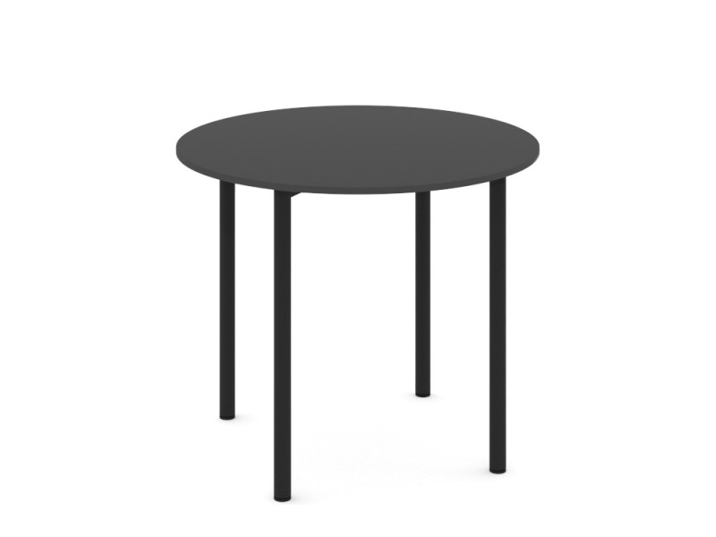 Обеденный стол Hommage Range 90х90х75 см, цвет: графит / черный