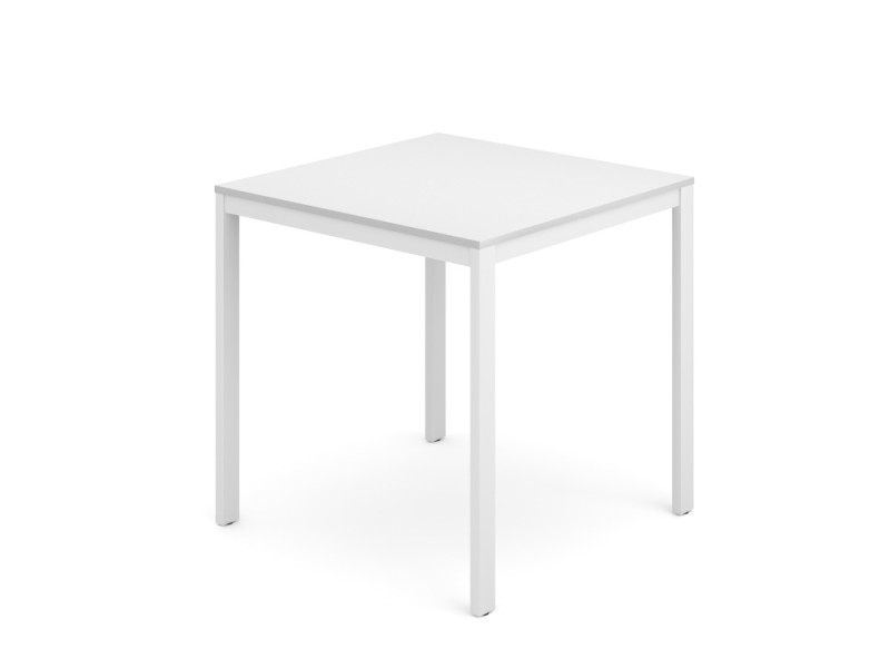 Обеденный стол Hommage Square 75х75х75 см, цвет: белый премиум / белый
